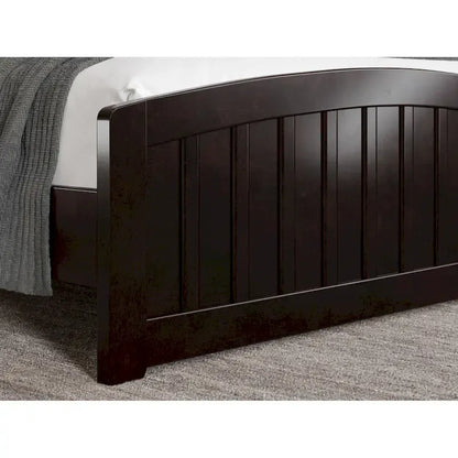 Quincy Solid Wood Low Profile Platform Bed with Matching Footboard