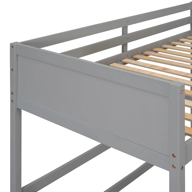 Solid Wood Twin Size Loft Bed with Ladder
