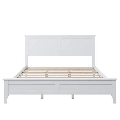 Modern Solid Wood Queen Platform Bed