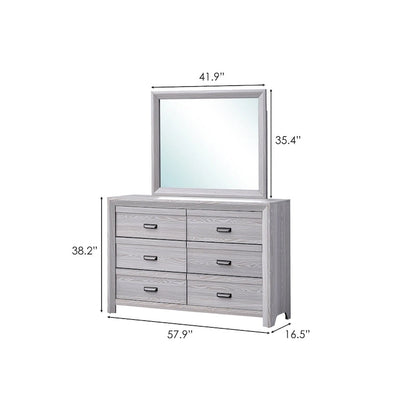 Essa 3 Piece Gray Panel Bedroom Set