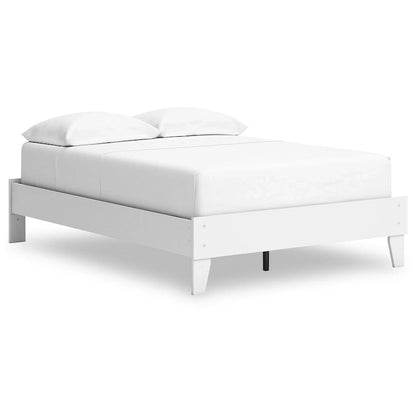 Signature Design by Ashley Hallityn White Full Platform Bed