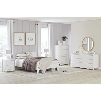 Signature Design by Ashley Hallityn White Full Platform Bed