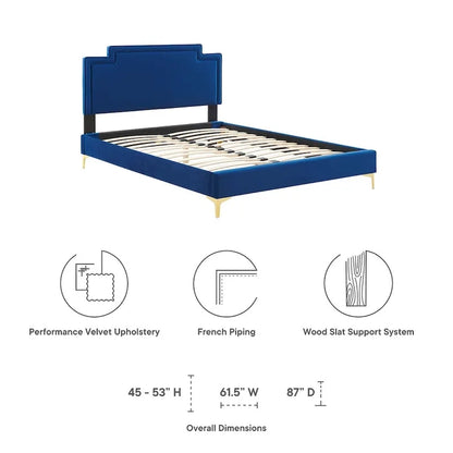Liva Performance Velvet King Bed