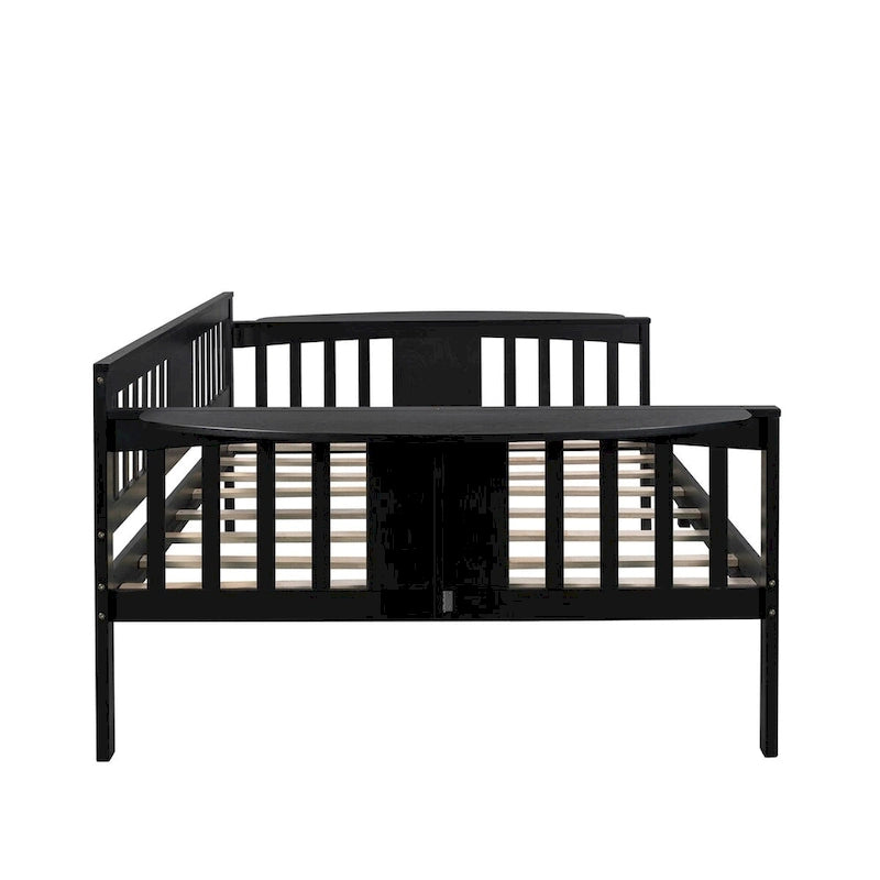Full Wood Daybed with Small Table & Wood Slat Support, No Box Spring Needed