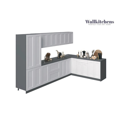 Kitchen Prestige Collection White Matte Color Base Size 11Ft Wide - 138x85