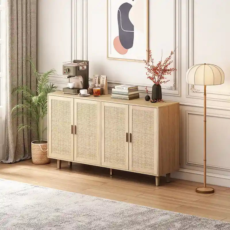 62.20 Modern Sideboard Storage Cabinet with Door - N/A