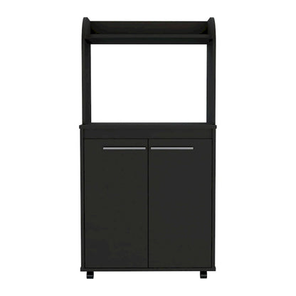 Modern Kitchen Cabinet Microwave Cart with 1 Shelf and 2 Doors