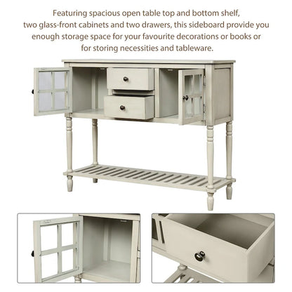 Buffet Storage Cabinet with Bottom Shelf