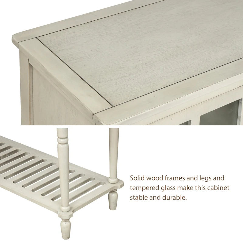 Buffet Storage Cabinet with Bottom Shelf