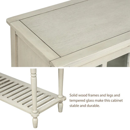 Buffet Storage Cabinet with Bottom Shelf