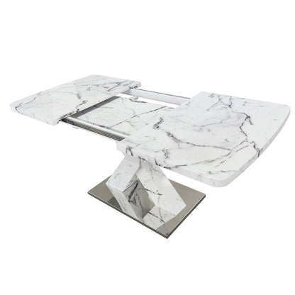 Modern Stretchable Square Dining Table for Kitchen