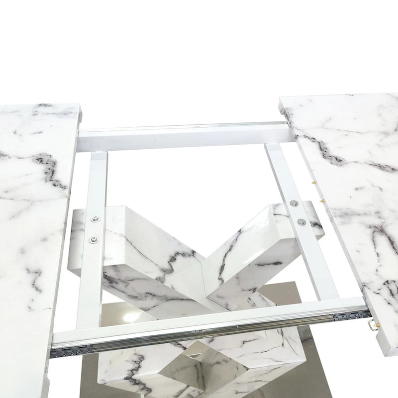 Modern Stretchable Square Dining Table for Kitchen