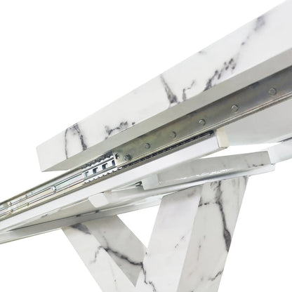 Modern Stretchable Square Dining Table for Kitchen