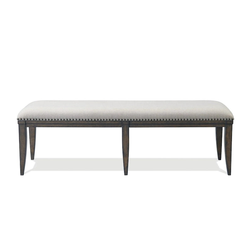Roundhill Furniture Grant Upholstered Dining Bench, Beige