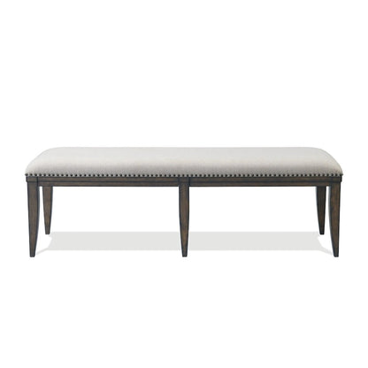 Roundhill Furniture Grant Upholstered Dining Bench, Beige