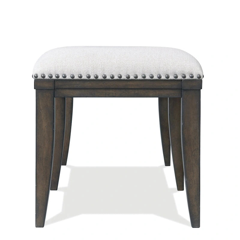 Roundhill Furniture Grant Upholstered Dining Bench, Beige