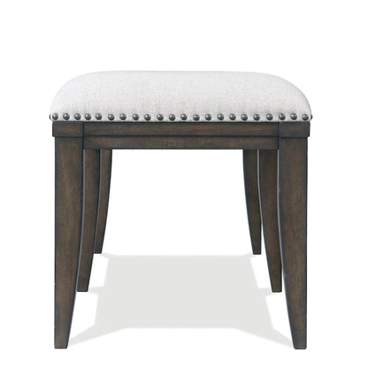 Roundhill Furniture Grant Upholstered Dining Bench, Beige