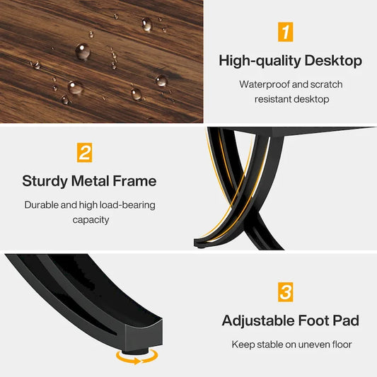 6.5FT Rectangular Conference Meeting Seminar Table for 6-8 People