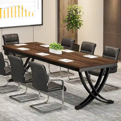 6.5FT Rectangular Conference Meeting Seminar Table for 6-8 People