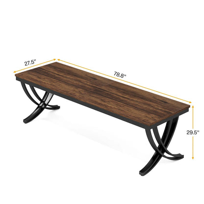 6.5FT Rectangular Conference Meeting Seminar Table for 6-8 People