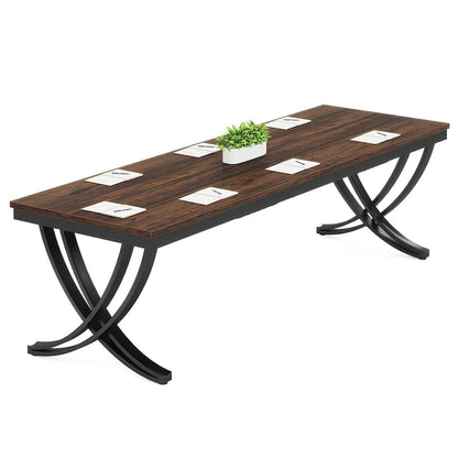 6.5FT Rectangular Conference Meeting Seminar Table for 6-8 People