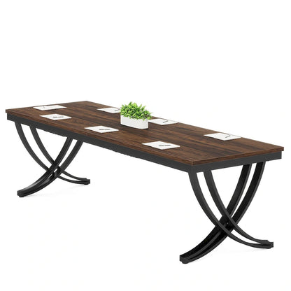 6.5FT Rectangular Conference Meeting Seminar Table for 6-8 People