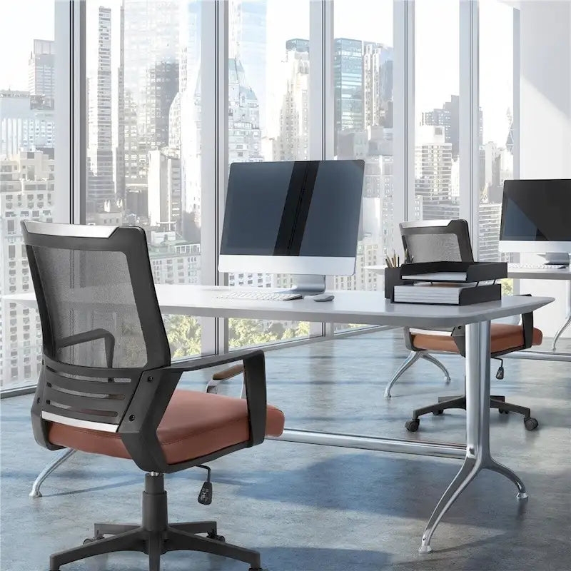Yaheetech Adjustable Ergonomic Mesh Office Chair with Lumbar Support