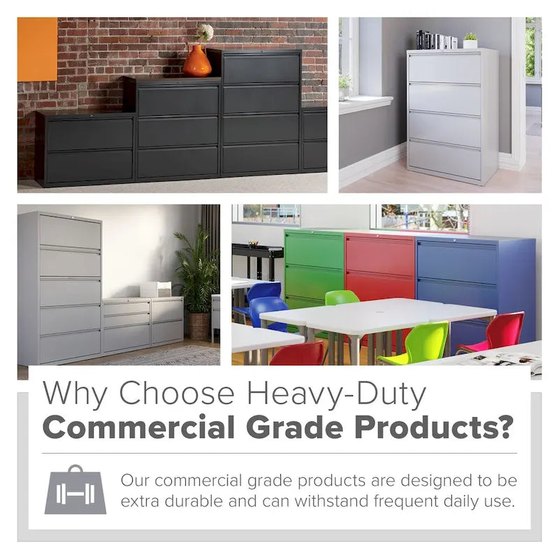 Hirsh 36W 3 Drawer Lateral File Cabinet for Home/Office with Premium Matte Texture Finish