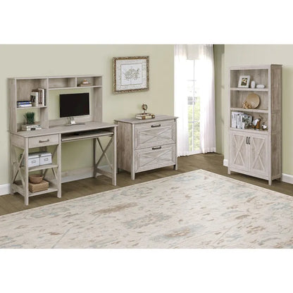 Saint Birch Honduras Washed Gray 2-drawer Lateral Filing Cabinet