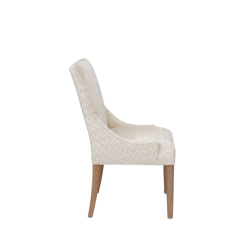 Marie Transitional Slope Arm Dining Room Chair