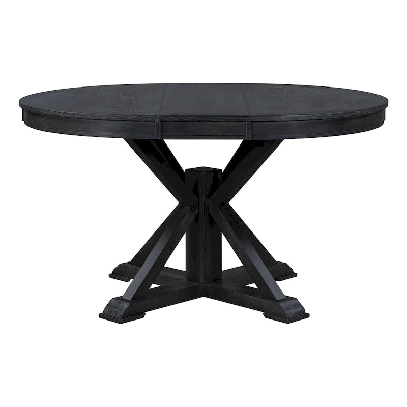 Retro Functional Extendable Dining Table with a 12 Leaf for Dining Room