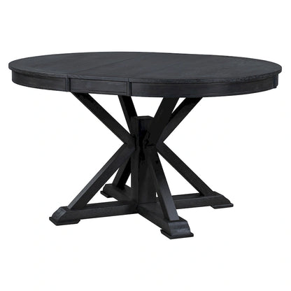 Retro Functional Extendable Dining Table with a 12 Leaf for Dining Room