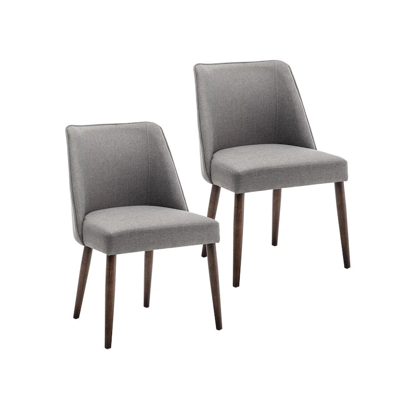 Porthos Home Nev Fabric Dining Chairs with Wooden Legs, Set of 2