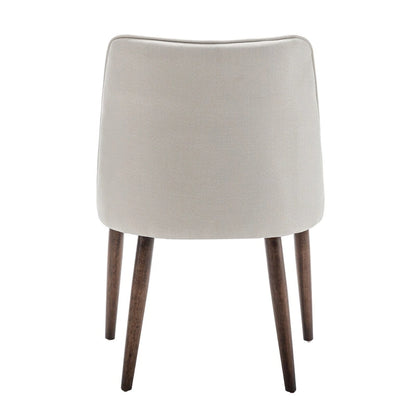 Porthos Home Nev Fabric Dining Chairs with Wooden Legs, Set of 2