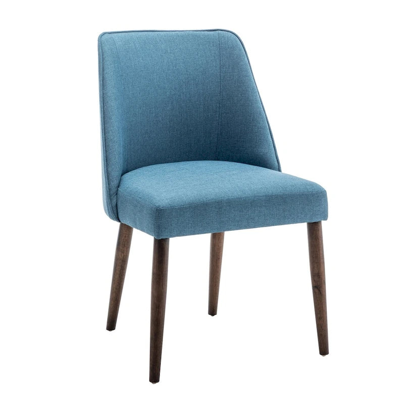 Porthos Home Nev Fabric Dining Chairs with Wooden Legs, Set of 2