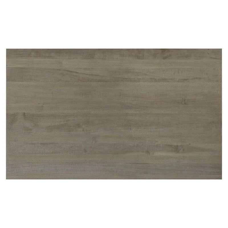 60 Farmhouse Rectangular Dining Table with 4 Upholstered Chairs and Bench