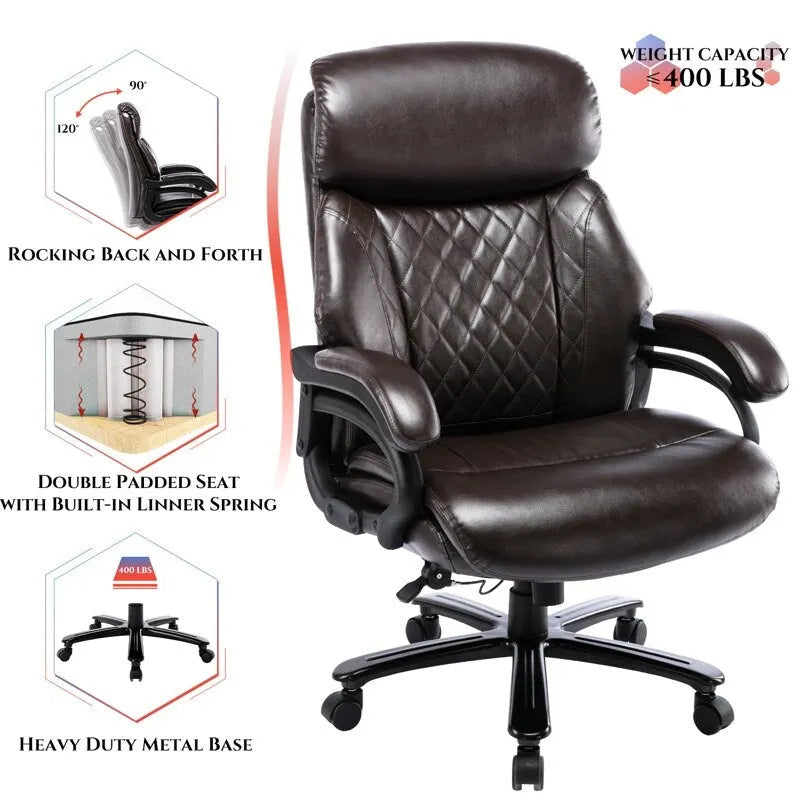 Snugway High Back Big & Tall 400lb Ergonomic Executive Office Chair