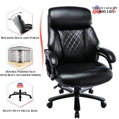 Snugway High Back Big & Tall 400lb Ergonomic Executive Office Chair