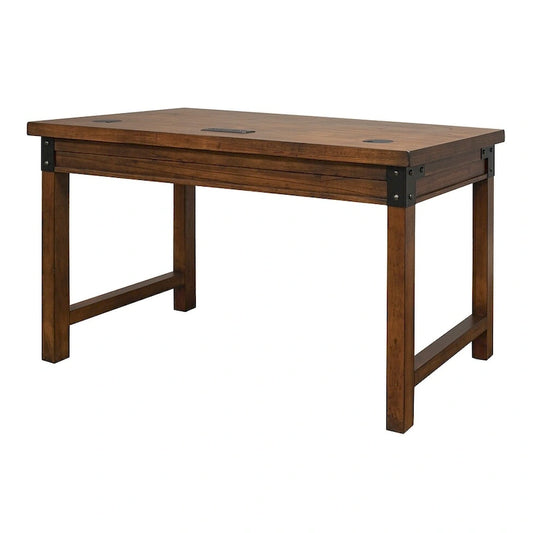 Addison Rustic Writing Desk, Writing Table, Office Desk, Brown