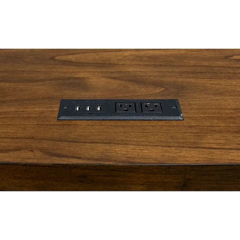 Addison Rustic Writing Desk, Writing Table, Office Desk, Brown