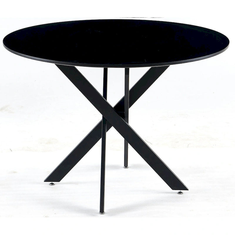 Mid-century Dining Table With Round Table Top Pedestal Dining Table