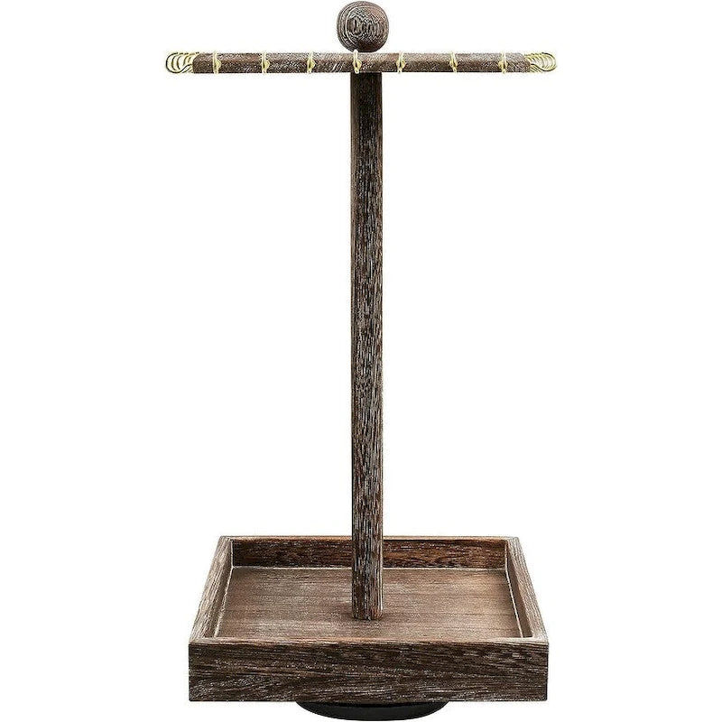 Wooden Rotating Jewelry Organizer - S