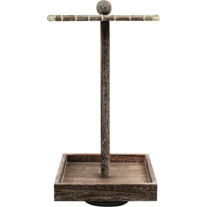 Wooden Rotating Jewelry Organizer - S