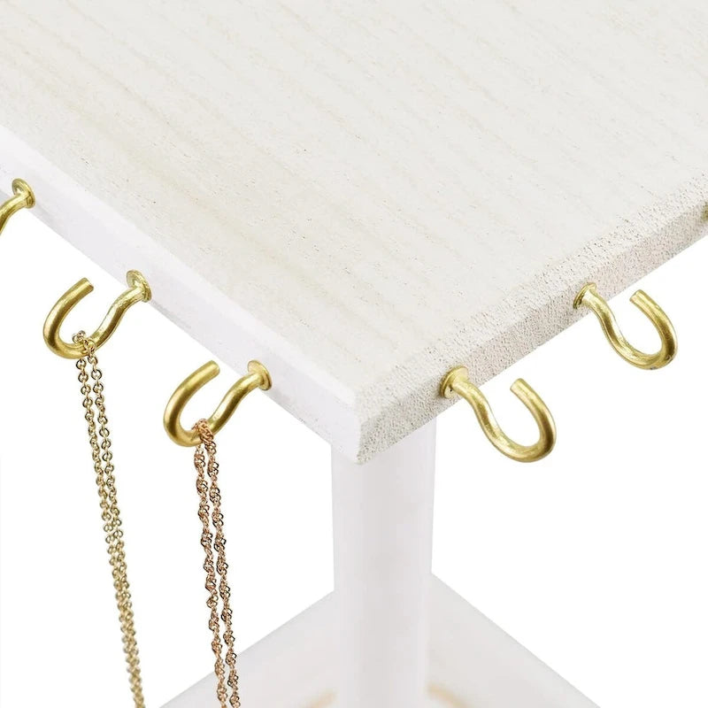 Wooden Rotating Jewelry Organizer - S