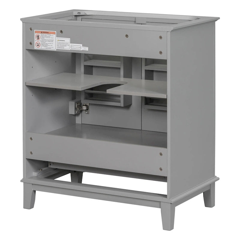 Bathroom Cabinet with Doors and Drawer