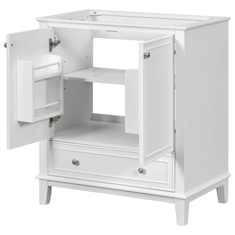 Bathroom Cabinet with Doors and Drawer