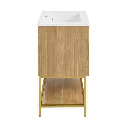 Carre 24 Bathroom Vanity in Oak