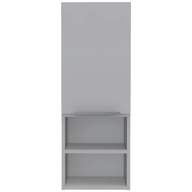 Mila Bathroom Cabinet, Two Internal Shelves, Two External Shelves, Single Door -White