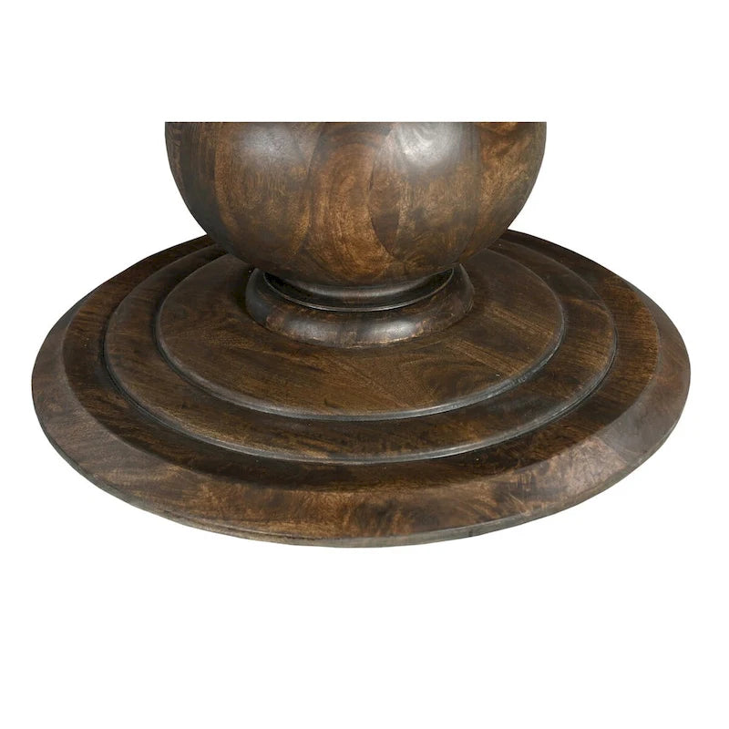 Willow 60 Round Solid Wood Pedestal Dining Table - Beige