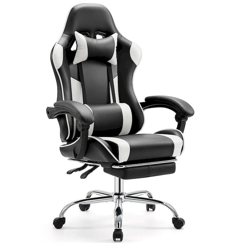 PU Leather Swivel Game Desk Chair